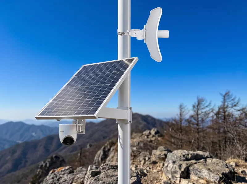 Zasilanie solarne na zewnątrz dla monitoringu IP i bezprzewodowych CPE